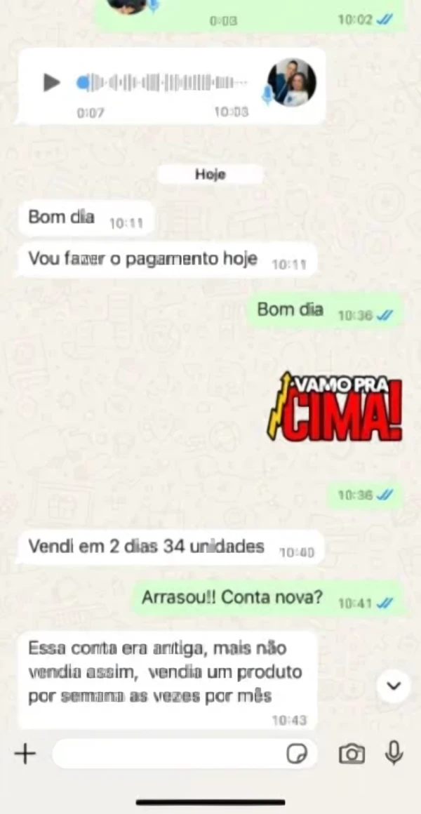 Depoimento de Droper no WhatsApp 2